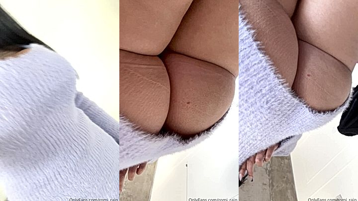 hot horny girl Romi Rainshows her sexy hot body and big massive breast