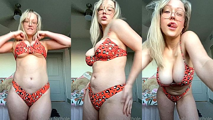 you can’t stop staring at my perfect tits, Sabrina Nichole’s onlyfans leak nude video