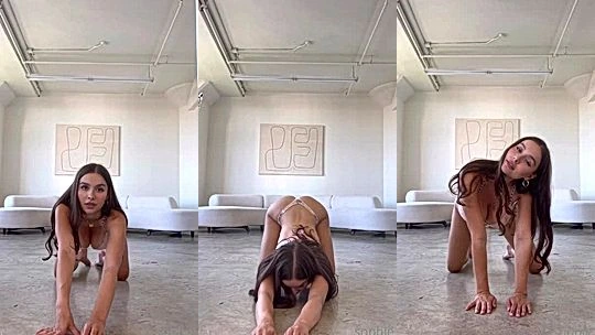 sexy bad ass couldn’t help but bend over to tease her fans