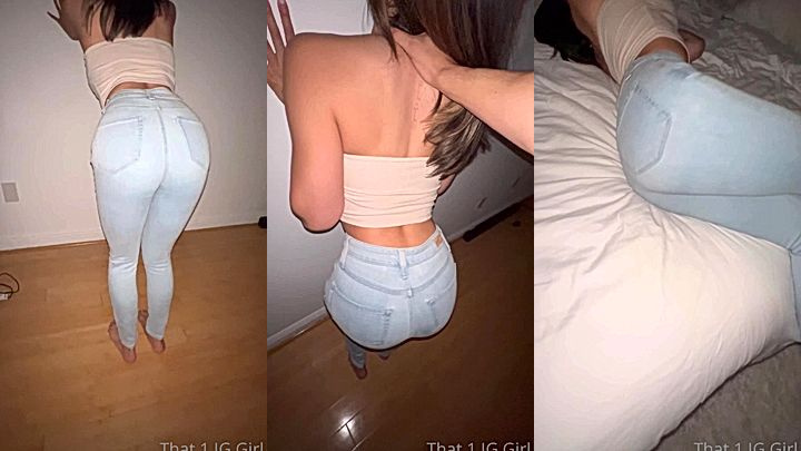 hot babe  That1iggirl takes off her clothes and flaunts her sexy tits and ass for the cam, private video