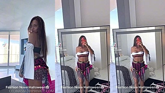 slutty wild hot model Celina Smith teases you with her sey curvy waist
