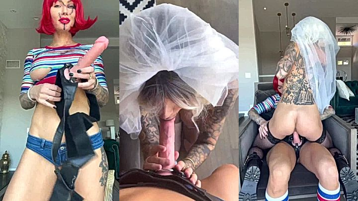 wild girls fuck each other with strapon till they squirts everywhere leaked onlyfans porn Viking Barbie