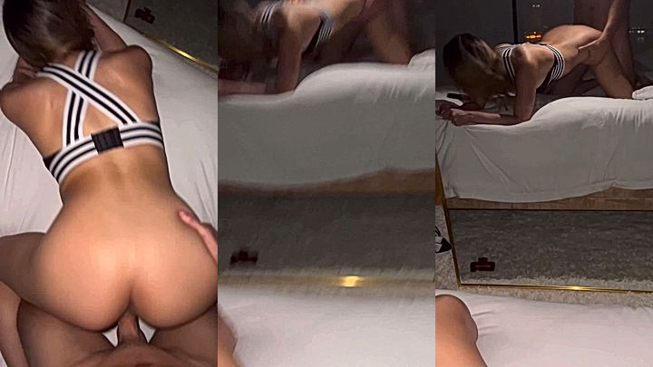 hot big booty white girl That1iggirl bent over adn fucked hard in doggy