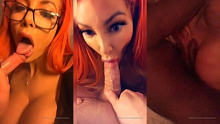 dirty horny doll Nicolette Shea sucked her best friend big cock hard, leaked video