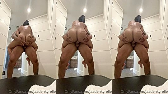 Jaaden Kyrelle is having so much fun getting banged really hard in the bathoom leaked onlyfans sextape