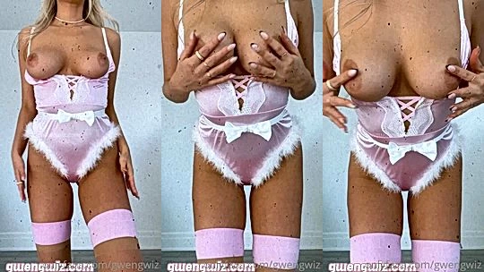 wild girl Gwengwiz cant wait for your mouth on her tits onlyfans leak video