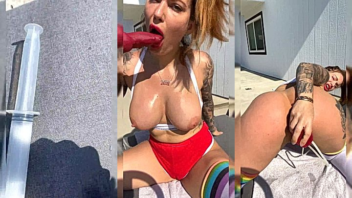 Viking Barbie fuck dildo hard in close up onlyfans leak