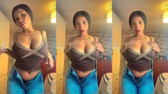 hot Colombian in her amazing dress shows off her ass toher fans