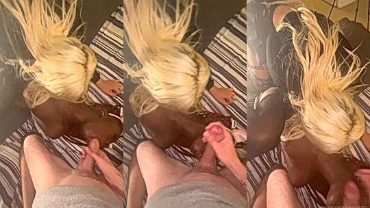 hot sexy naughty white chcik Waifumiia share hueg cock with sexy ebony diva