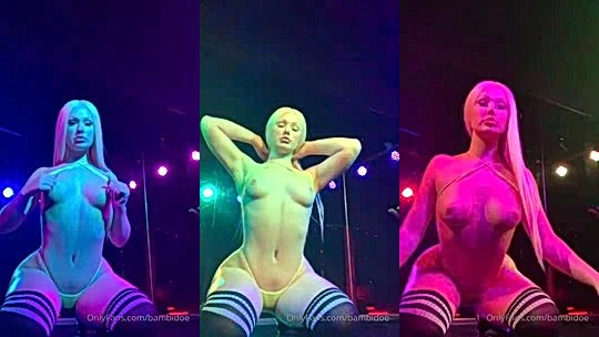sexy stripper Bambi Doe  seduce naked till her pussy leak leaked onlyfans video