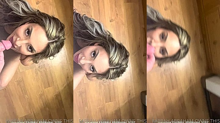 naughty onlyfans stepmom Farrah Abraham suck big cock to stop his erection