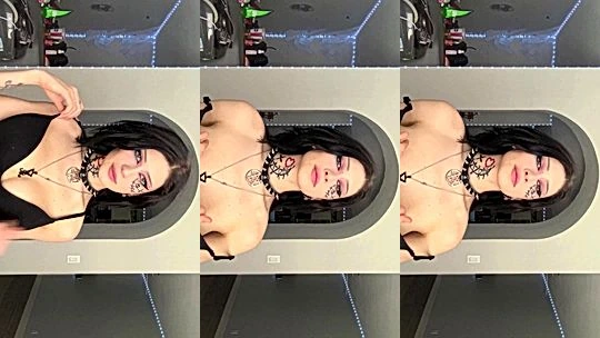 naughty sexy wild american diva Vampkira nonstop boobs bounce tease video