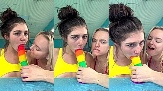 hot girls  share dildo hard in blowjob till there eyes tear up onlyfans leak video Alexisaevans