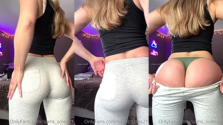 Sams soles21 undresses to her amazing ass to her subscriber