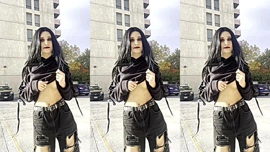 wild big cunt Vampkirarasise uo her hodie in the parking lot shwoin goff her juicy titties