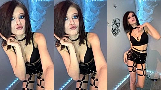 teasing video of onlyfans model Vampkira shows her hot body n lingerie