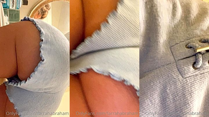 blond naughty onlyfans model Farrah Abraham shows her big booty leaked video