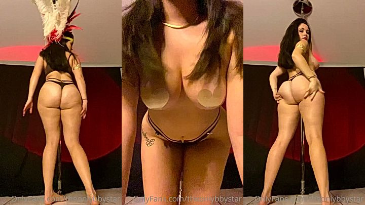 sexy hot model Bbystar turn around to flaunt her thick sexy big booty hard on video