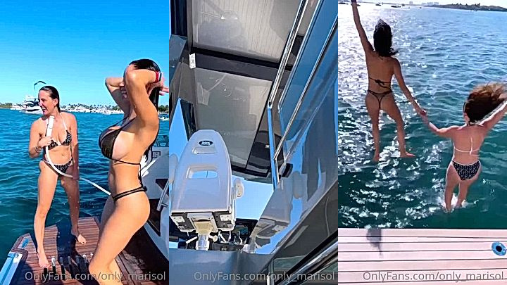 onlyfans model Marisol Yotta having fun on a yatch with her……