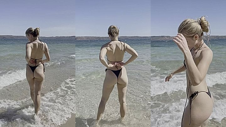 onlyfans model Caroline Zalog shows her hot body in bikini