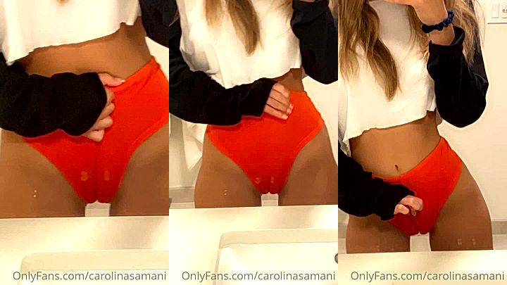 leaked horny doll Carolina Samani make her big sexy ass jiggle hard in this video