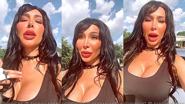 sexy hot doll Farrah Abraham got that nice full lips and show off her big tits clevage that will make you hard just by staring at it for too long