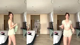 sey model Erin Gilfoy show off her sey curves and small boobs on video, leaked video