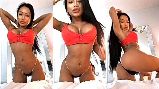 hot CJ Miles show off her thik ass and natural curvy waist, leaks