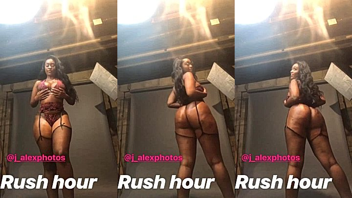 naughty freaky girl Prissy Blaire throw her big sexy gyatt in lingerie
