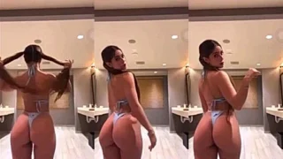 horny sexy model Emarrb carresses her soft boobs, onlyfans leak
