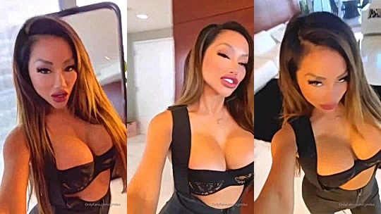 nasty onlyfans   model CJ Miles gives us a tour of the room and shows off her sexy hot body for the cam, private video