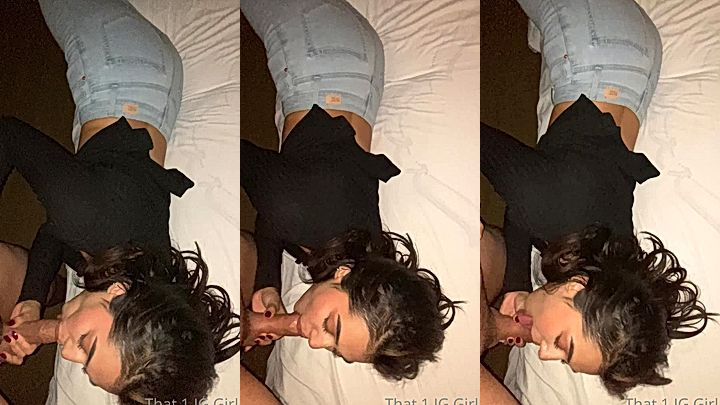 sexy hot american girl That1iggirl midnight head turns into a full sloppy session