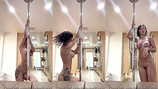 sexy onlyfans model Babybellllzzzz stripe and shows her big ass and huge tits