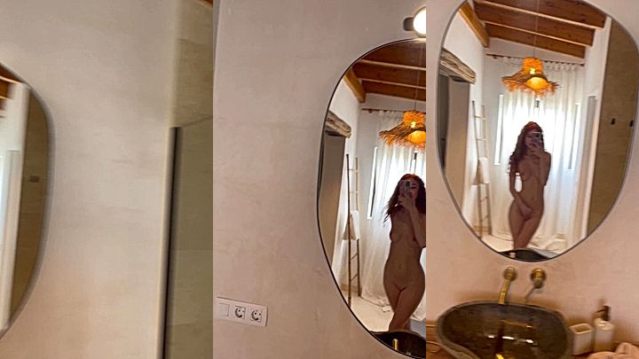 sexy white model Nikanikaa stands tall looking pretty and sexy AF
