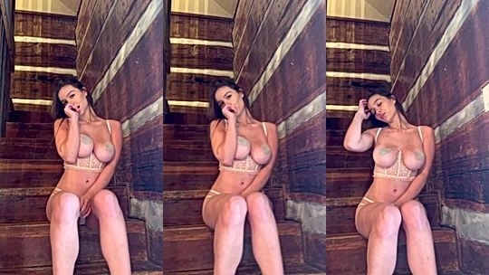 he is having a bad day so ir ecorded a video of my hot body, Sophie Mudd teasing video