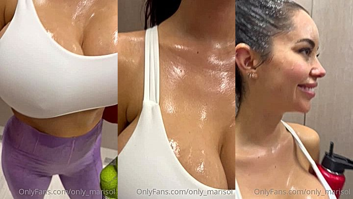 onlyfans model Marisol Yottashows her oiled huge tits