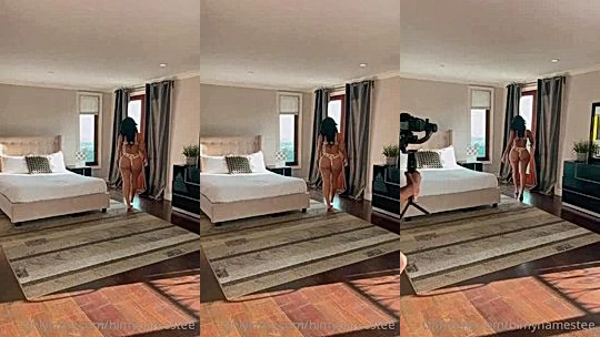leak video of onlyfans modell Himynamestee shows her big booty