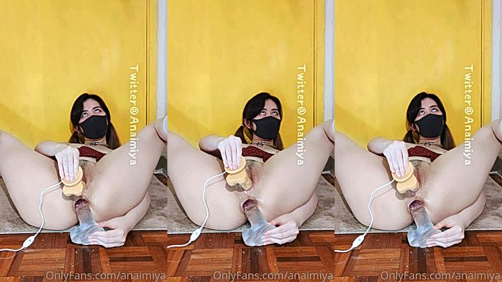 sexy model Anaimiya thrust her wet pussy hard in this video, leaked onlyfans video