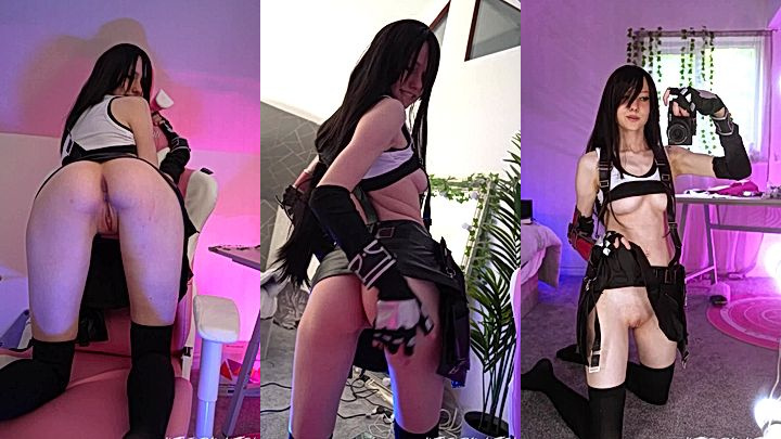 freak Little_emo_kitten shake her tits, spread wide and let her dildo handle her wt pussy