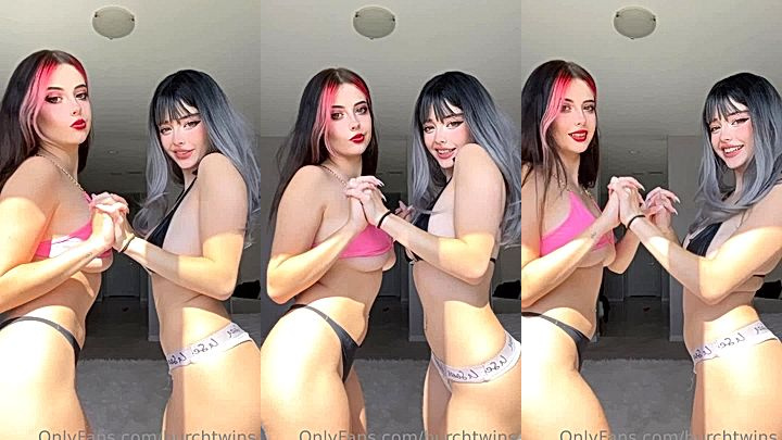 Burch twins both got naked to show off their sexy body