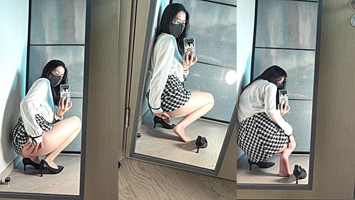 naughty onllyfans model Anaimiya do mirror selfie of her big booty