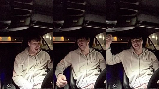 nasty hot mode Waifumiia made me park teh car so she can gags on my huge cock, leaked porn video