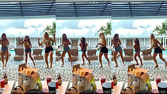 hot model CJ Miles can’t stop playing with her sexy hot body on video, leaked video