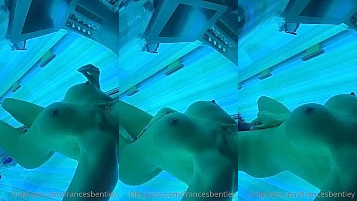 sexy onlyfans model Frances Bentleyshows her big tits and plays with her nipple
