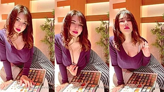 Anri Okita is having agreat time with her big tits