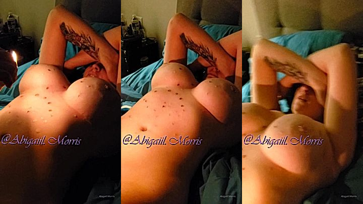 naughty freaky model  Abigaiil Morris moasn loud in this video