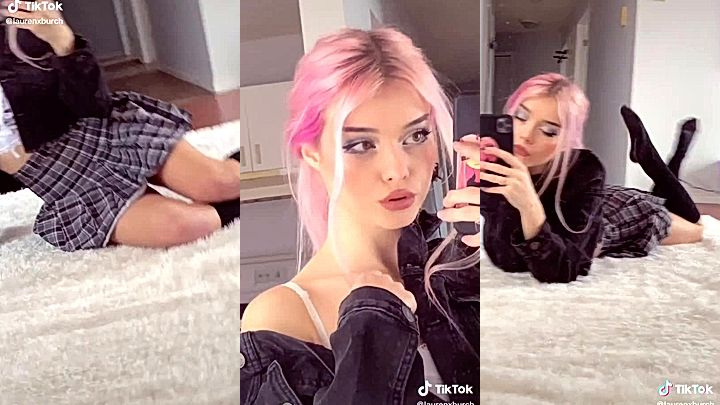 onlyfans model Burch twins looks hot in a high school uniform