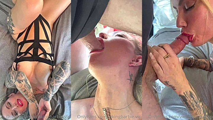 american onlyfans horny model Viking Barbie sucks her stepson big ock till he cums