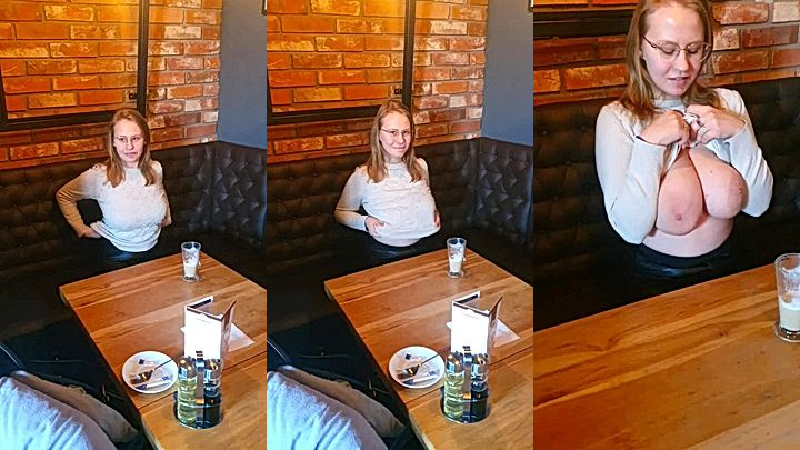 model PolaRainbow fondle her big breast, want you to touch it for me