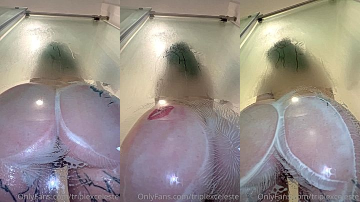 Triplexceleste big booty shakes hard in her bedroom